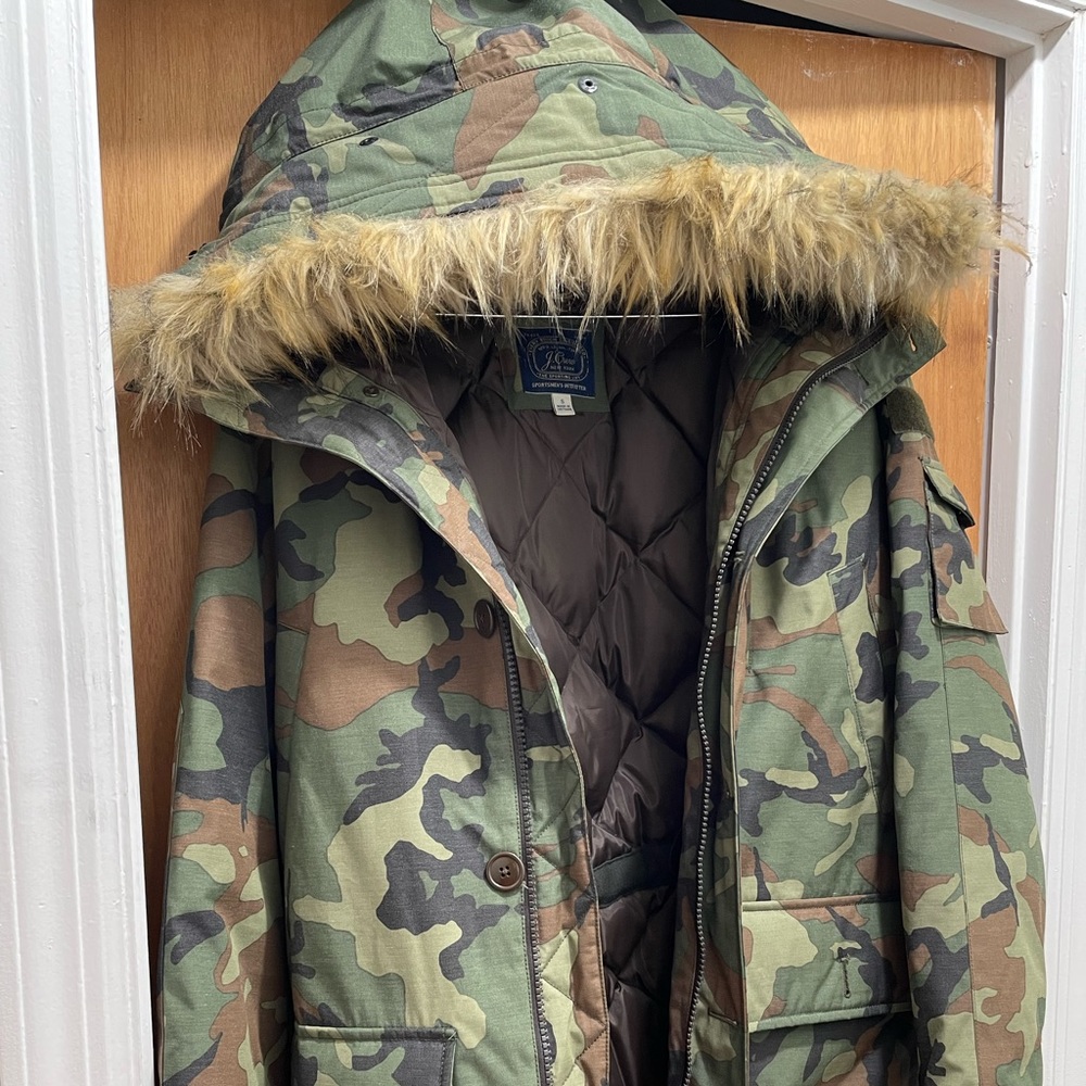 J crew mens parka jacket
